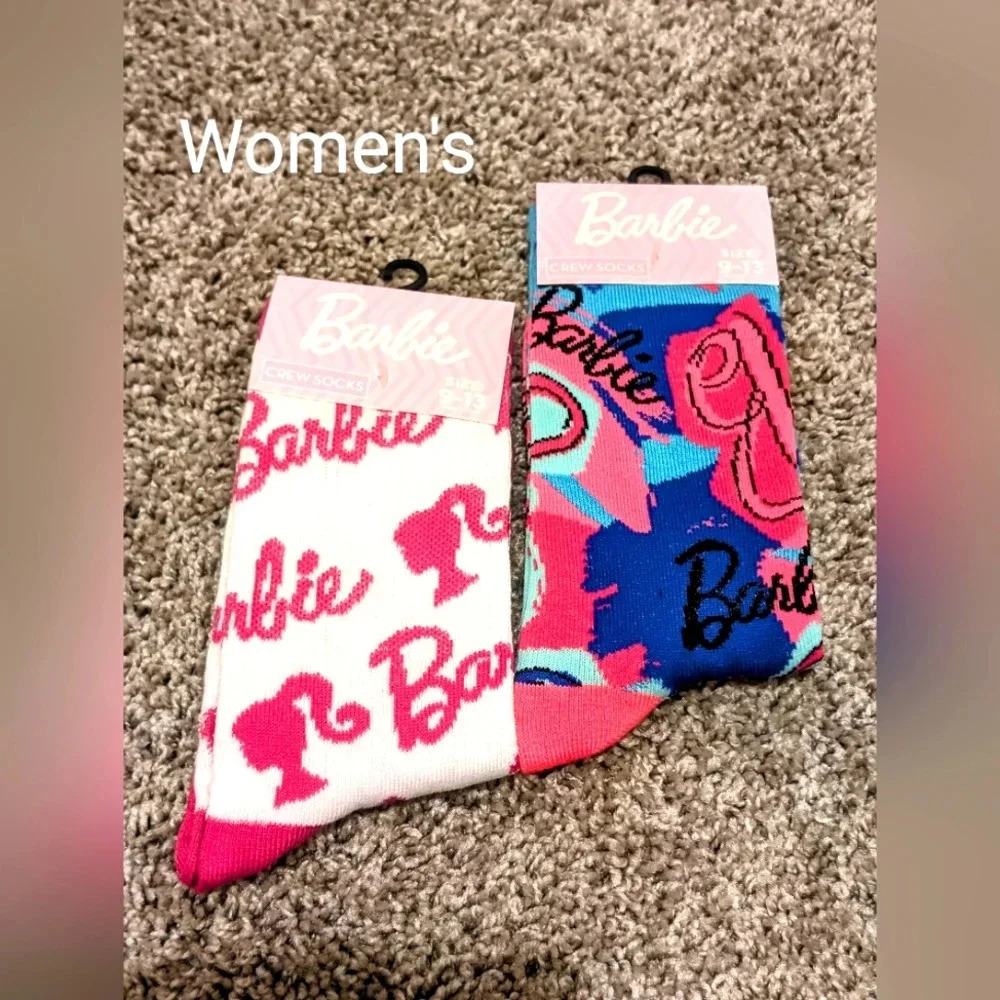 🟢⭐2/$25⭐New! Women's Barbie Socks 2 pair